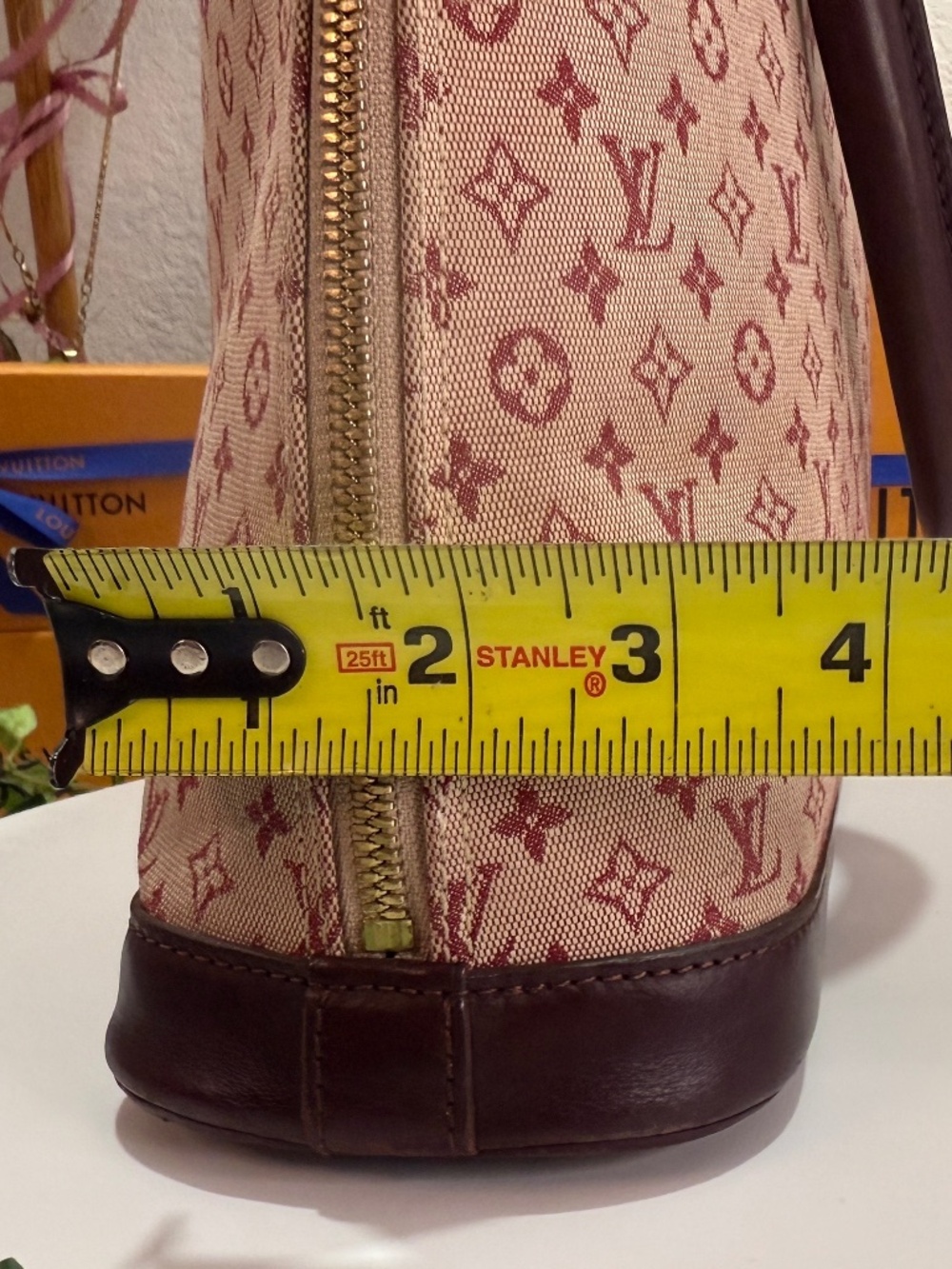 LOUIS VUITTON PINK DENIM ALMA TOTE! - Picture 9 of 17